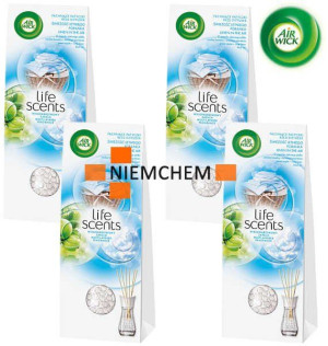 Air Wick Świeżość Letniego Poranka Patyczki Zapachowe 4 x 30ml