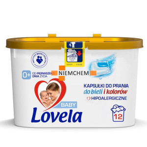 Lovela Hipoalergiczne Kapsułki do Prania dla Dzieci 12 szt