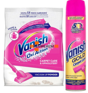Vanish Oxi Action Proszek Piana Prania Dywanów Zestaw