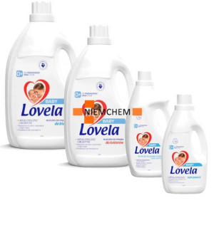Lovela Zestaw do Prania: 2 x Mleczko 4,5L, Płyn do Płukania 2L, Odplamiacz