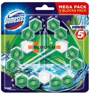 Domestos Trio Power 5 Pine Sosna Zawieszka WC 3szt