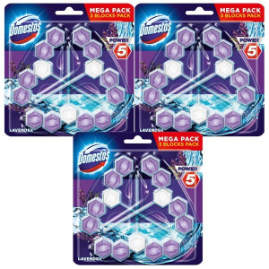 Domestos Trio Power 5 Lawenda Zawieszka WC 9szt