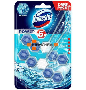 Domestos Duo Power 5 Ocean Zawieszka do WC 2szt