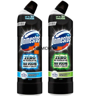 Domestos Zero Blue Lime Żel do WC Zestaw 2 x 750ml