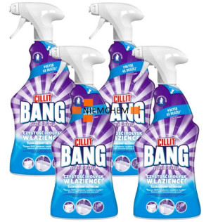 Cillit Bang Czystość i Połysk w Łazience Spray 4 x 750ml
