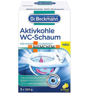 Dr. Beckmann Aktywny Węgiel Odkamieniacz do WC 3 x 100g DE