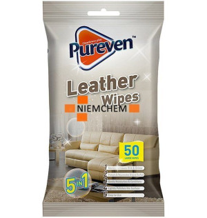 Pureven Chusteczki do Czyszczenia Skóry 50szt  UK