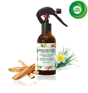 Botanica by Air Wick Odświeżacz Powietrza Karaibski Wetiwer i Drzewo Sandał