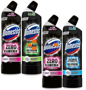 Domestos Zero Kamienia Żel do WC 4 x 750ml Zestaw