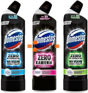 Domestos Zero Kamienia Żel do WC 3 x 750ml Zestaw