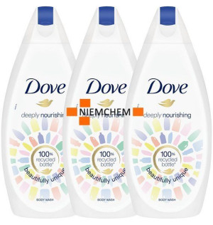 Dove Deeply Nourishing Żel pod Prysznic 3 x 500ml