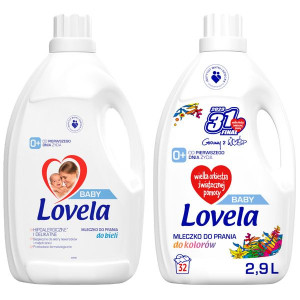 Lovela BABY Mleczko do Białego i Koloru 2 x 2,9L