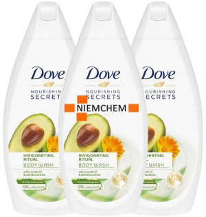 Dove Invigorating Avocado Żel pod Prysznic 3 x 500ml