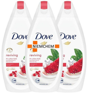 Dove Reviving Granat Werbena Żel Prysznic 3 x 500ml