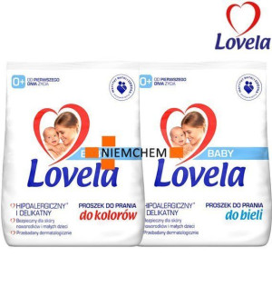 Lovela BABY Proszek dla Dzieci do Prania Białego i Kolor 26pr 2,6kg