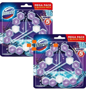 Domestos Trio Power 5 Lawenda Zawieszka WC 6szt