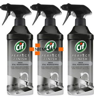 Cif Perfect Finish do Czyszczenia Stali Nierdzewnej Inox Spray 3 x 435ml