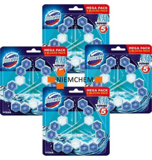 Domestos Trio Power 5 Ocean Zawieszka WC 12szt