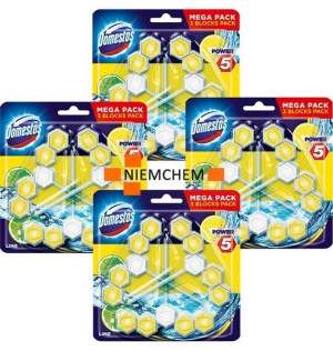 Domestos Trio Power 5 Lime Cytryna Zawieszka WC 12szt