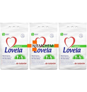 Lovela FAMILY Proszek do Prania Kolorów 3 x 2,1kg