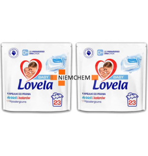 Lovela Baby Hipoalergiczne Kapsułki do Prania dla Dzieci 2 x 23= 46szt