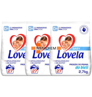 Lovela BABY Proszek dla Dzieci do Prania Bieli 81pr 3 x 2,7kg