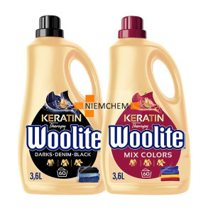 Woolite Colors Dark Płyn do Prania Kolorowego Czarnego 120pr 2 x 3,6L