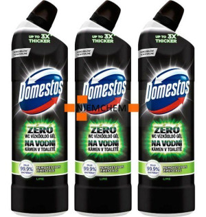 Domestos Zero Kamienia Lime Żel do WC 3 x 750ml