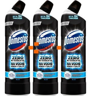 Domestos Zero Kamienia Blue Żel do WC 3 x 750ml