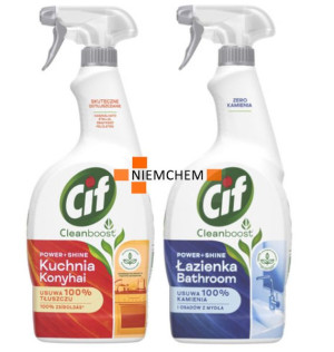 Cif Power&Shine Kuchnia i Łazienka Spray 2 x 750ml