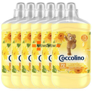 Coccolino Happy Yellow Płyn do Płukania 432pr 6 x 1,8L