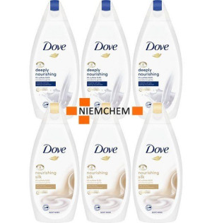 Dove Żel pod Prysznic Zestaw 6 x 500ml