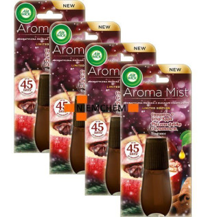 Air Wick Mist Odświeżacz Powietrza Wkład 4 x 20ml Pieczone Jabłko z Cynamon