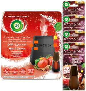 Air Wick Mist Odświeżacz Powietrza Zestaw: Komplet + Wkład 4 x 20ml Jabłko
