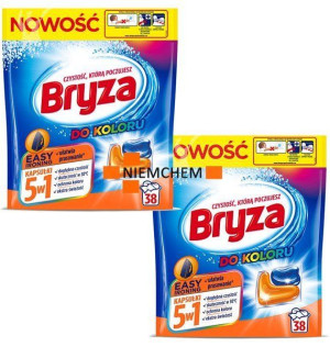 Bryza 5w1 Easy Ironing Kapsułki do Prania Koloru 2 x 38szt