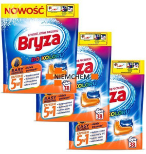 Bryza 5w1 Easy Ironing Kapsułki do Prania Koloru 3 x 38szt