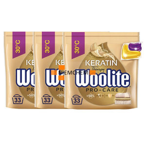 Woolite Pro-Care Kapsułki do Prania Koloru Białego 3 x 33szt