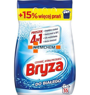 Bryza 4w1 do Białego Proszek do Prania 55pr 3,575kg