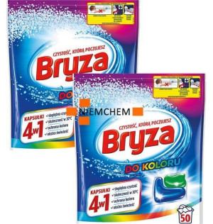 Bryza 4w1 Kapsułki do Prania Koloru Kolor 2x50szt