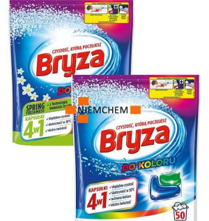 Bryza 4w1 Kapsułki do Prania Koloru MIX 2x50szt