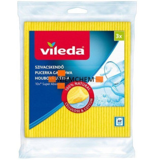 Vileda Pucerka Gąbkowa Ściereczka Chłonna 3szt