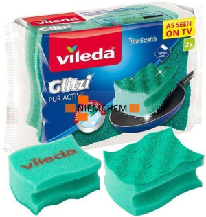 Vileda Glitzi Pur Active Zmywak Naczyń Teflonu 2sz