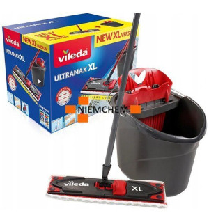 Vileda Ultramax XL Mop Płaski i Wiadro Zestaw