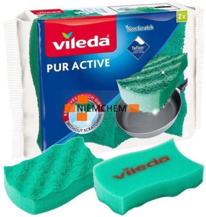 Vileda Glitzi Pur Active Zmywak Naczyń Teflonu 2szt