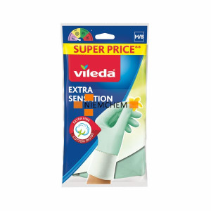 Vileda Rękawice Gumowe Extra Sensation Rozmiar M