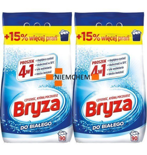 Bryza 4w1 do Białego Proszek do Prania 180pr 2 x 5,85kg