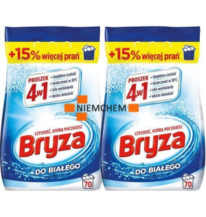 Bryza 4w1 do Białego Proszek do Prania 140pr 2 x 4,55kg