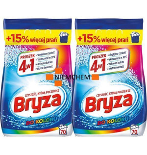 Bryza 4w1 do Koloru Kolor Proszek do Prania 140pr 2 x 4,55kg