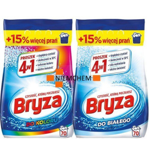 Bryza 4w1 do Koloru Białego Proszek do Prania 140pr 2 x 4,55kg