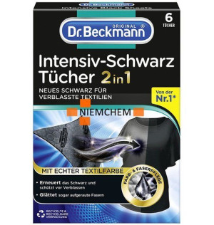 Dr Beckmann Intensiv Chusteczki do Prania Czarnego 6szt DE